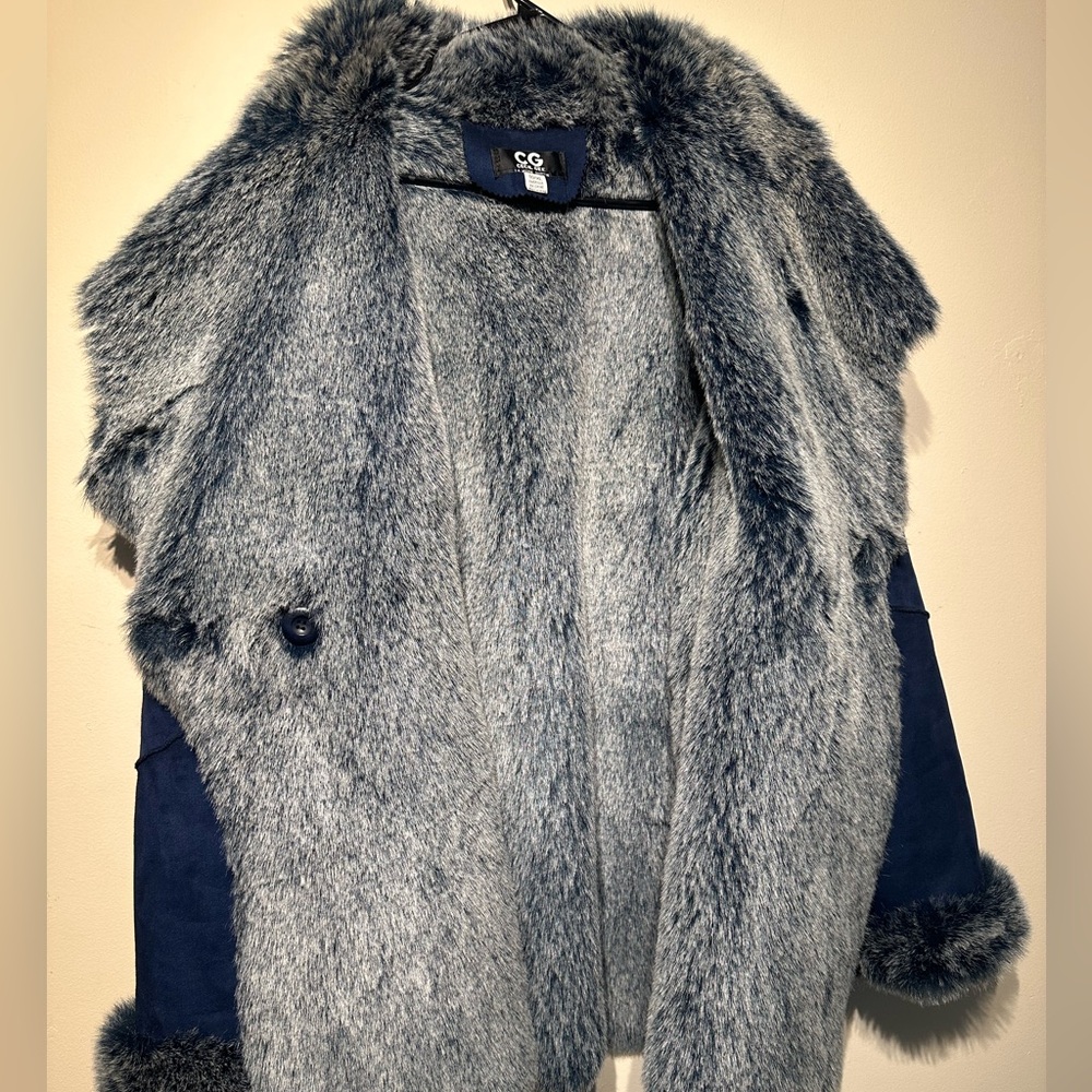 Cecil Gee Suede/Faux Fur Jacket L-XL - Picture 5 of 11